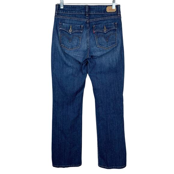 Levis 529 Curvy Boot Cut Jeans Dark Wash Blue Women's 8 - Picture 5 of 9